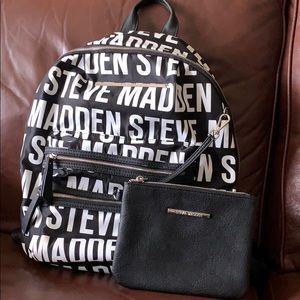 Steve Madden Backpack and Wristlet